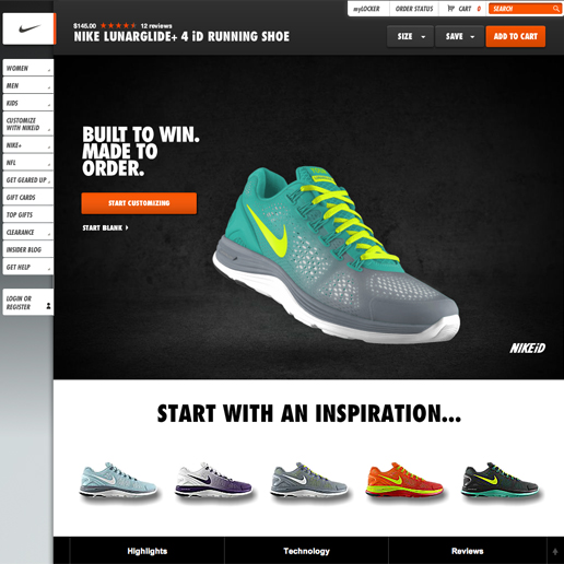 custom nike shoes website