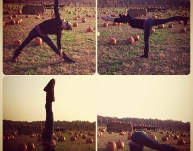 yoga in a pumpkin patch - bexlife
