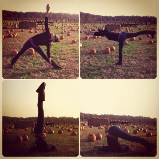 yoga in a pumpkin patch - bexlife