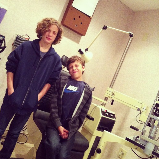 bexlife - calvin and jack at the doctor's office