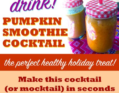 Pumpkin Smoothie Cocktail / Mocktail Vegan Recipe