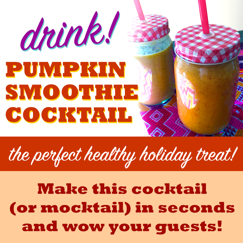 Pumpkin Smoothie Cocktail / Mocktail Vegan Recipe
