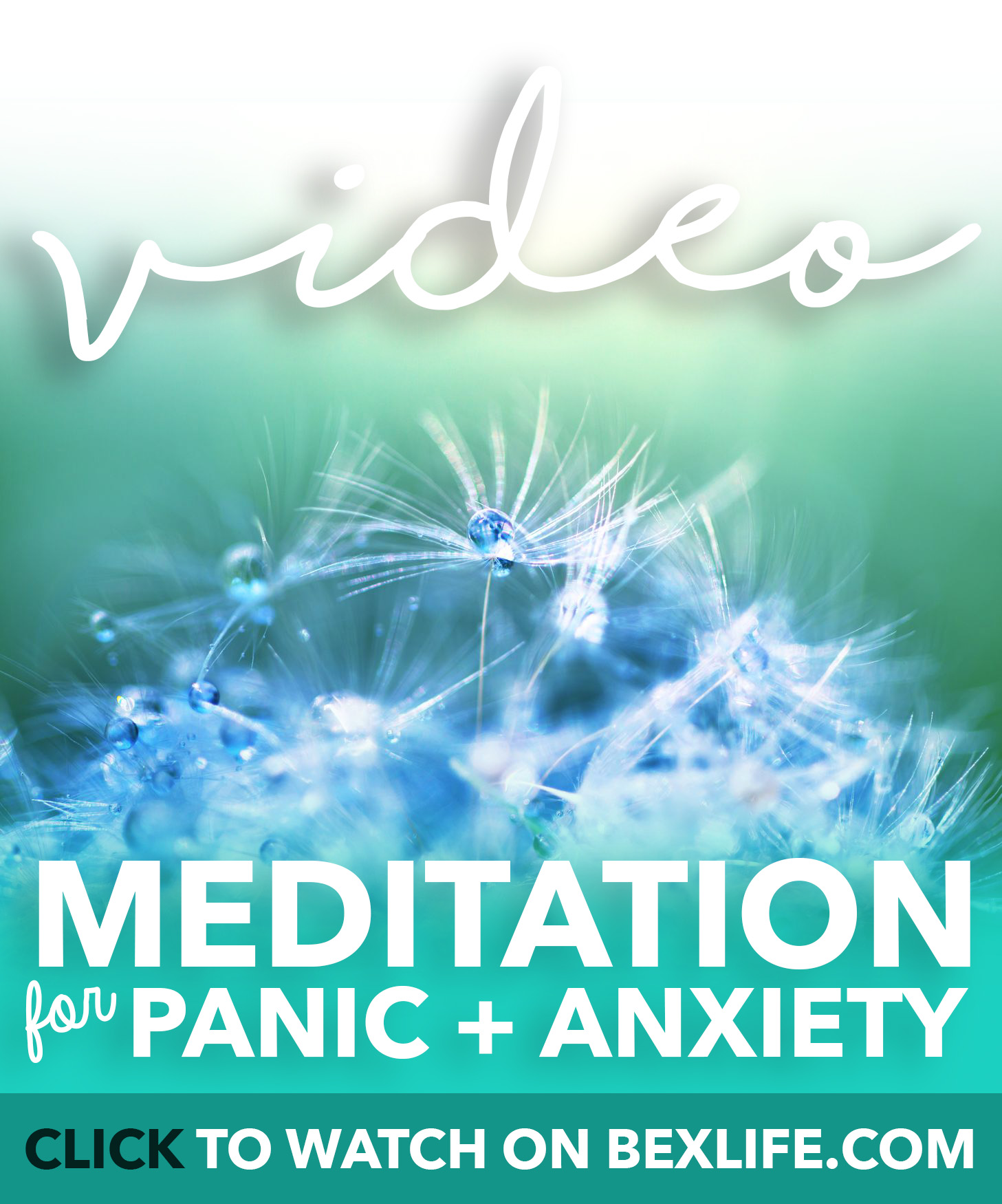 Guided meditation for panic and anxiety. Watch the video at BexLife.com and get a free gift!